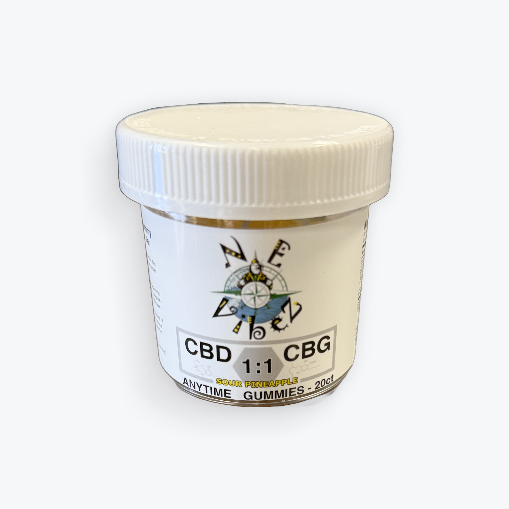 N.E. Vibez - Anytime Gummies 1:1 20mg CBG + 20mg CBD