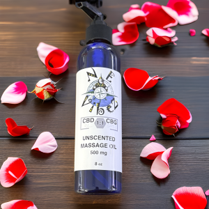 NE Vibez 1:1 500 mg Unscented Massage Oil
